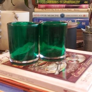 Vintage green glasses